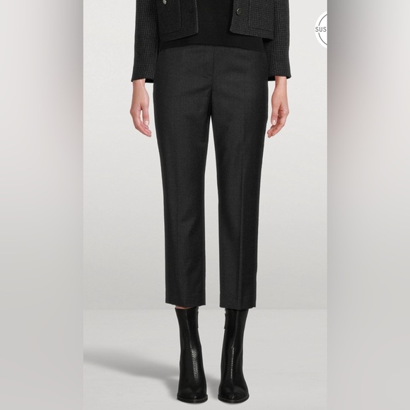 THEORY Treeca Sleek Flannel Trousers , sz : 10 - Picture 4 of 11